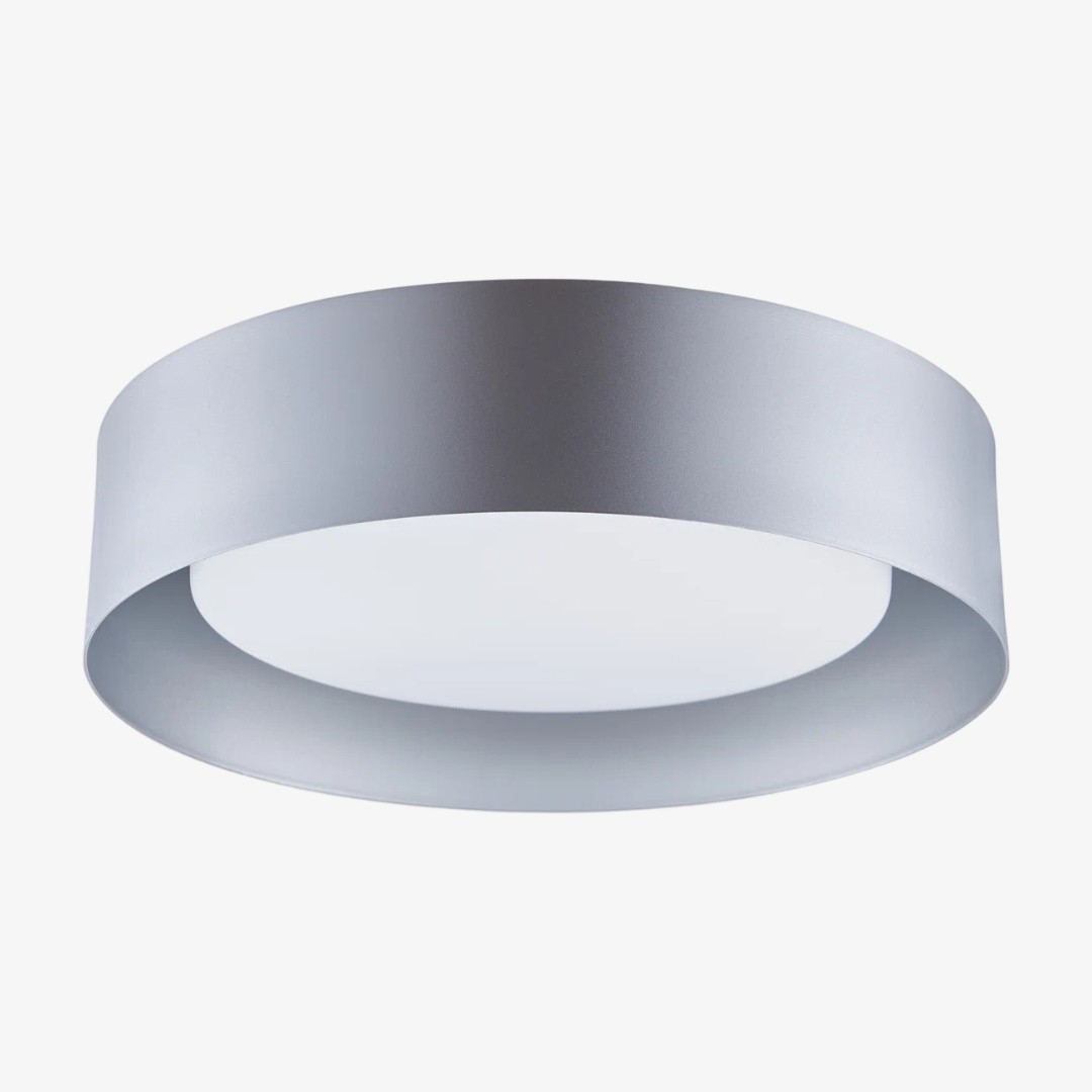 Velcora Contemporary Metal Flush Mount Ceiling Light - Elegant Drum Ceiling Fixture for Bedroom K2285