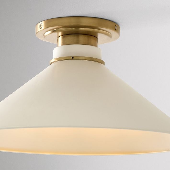 Aurenza Simple Flush Mount – Metal and Glass Ceiling Light for Any Room K1138