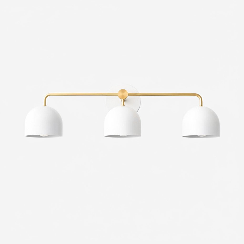 Metio Dome Farmhouse Vanity Wall Lamp - Colorful Dome Wall Sconce for Dressing Room K1596