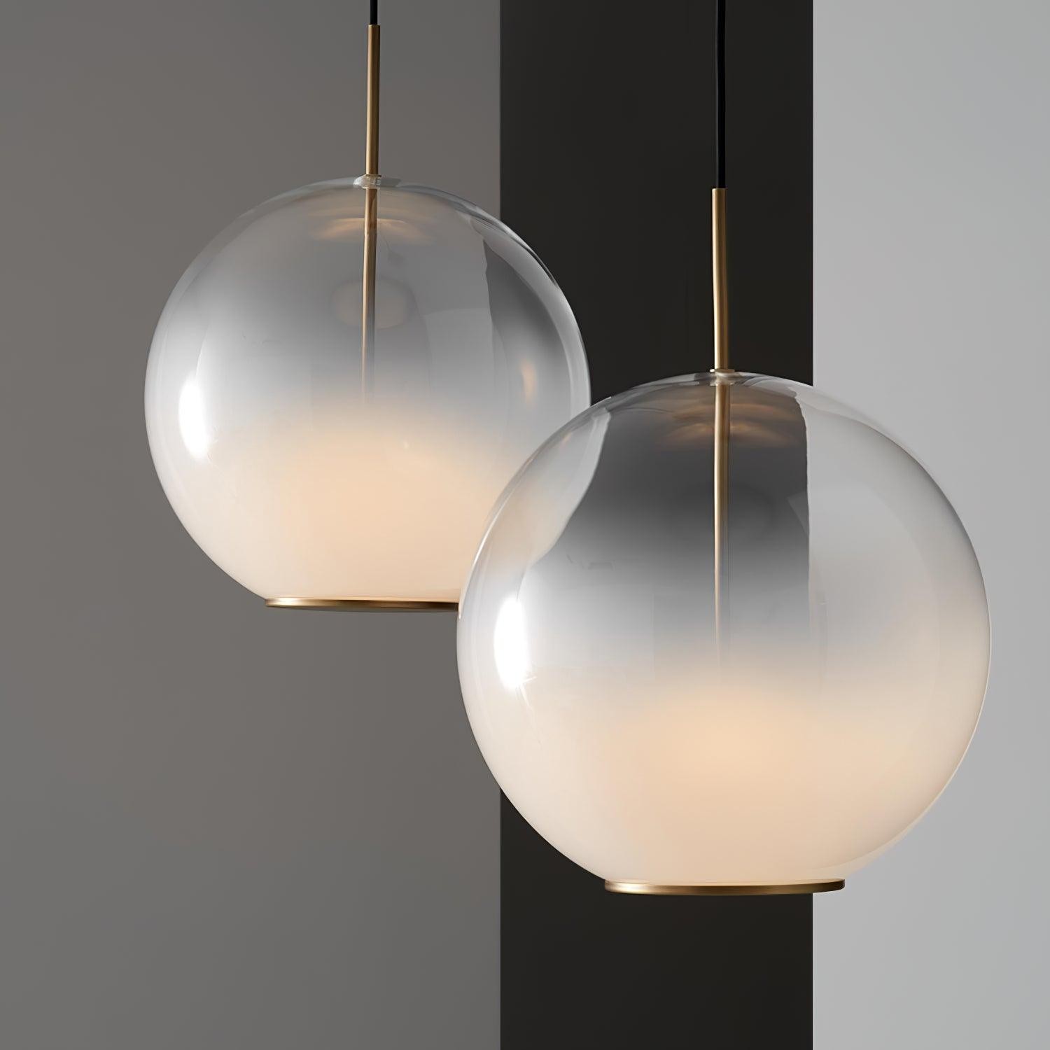 Simple Sphere Drop Gradient Glass Pendant Light K702