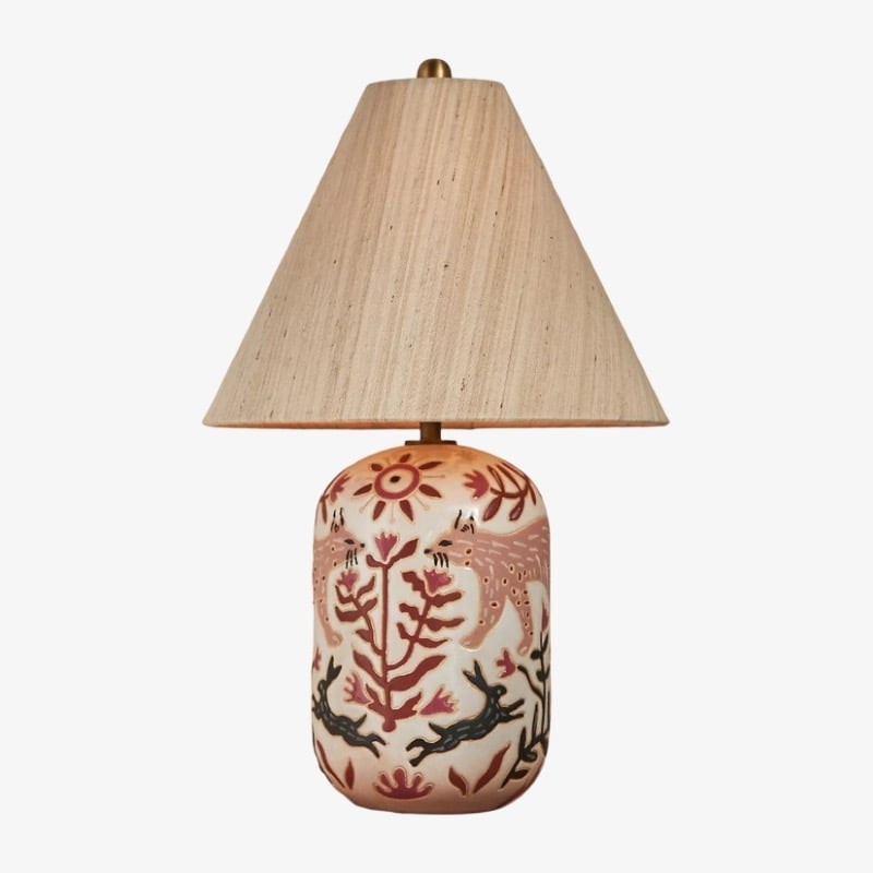 Ceruna Elegant Ceramic Table Light - Minimalist Style Lamp for Nightstand K1672