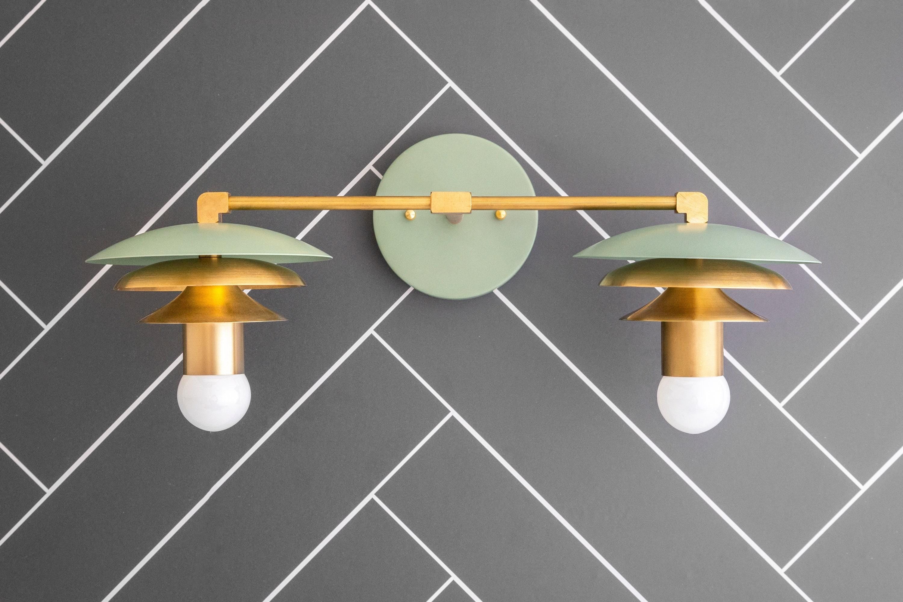 Artivo Layered Brass Vanity Light - Modern Sleek Style Home Bath Accent K1551