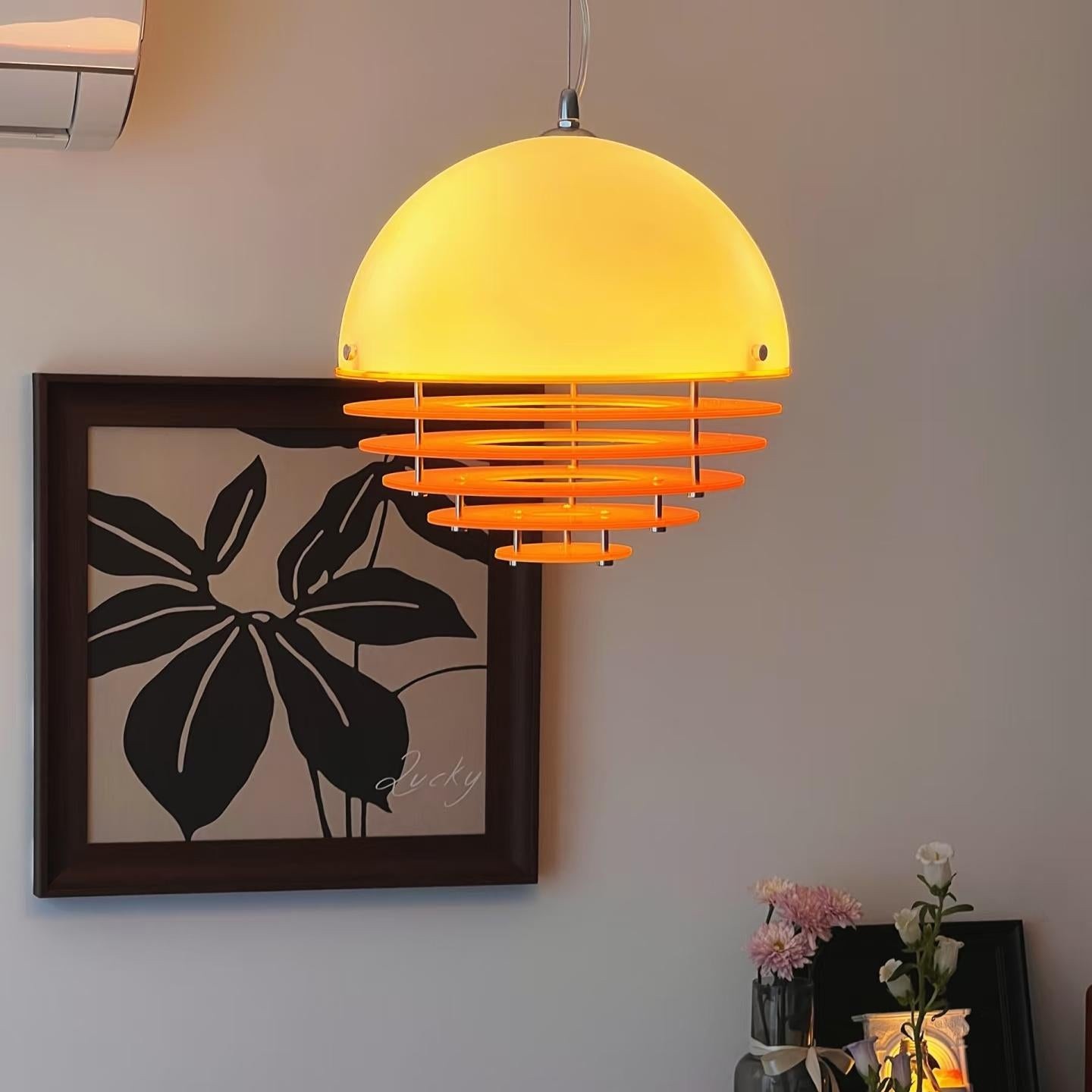 Afterglow Layered Acrylic Bauhaus Sunset Pendant Light - Ambient Pendant Light for Living Area K889
