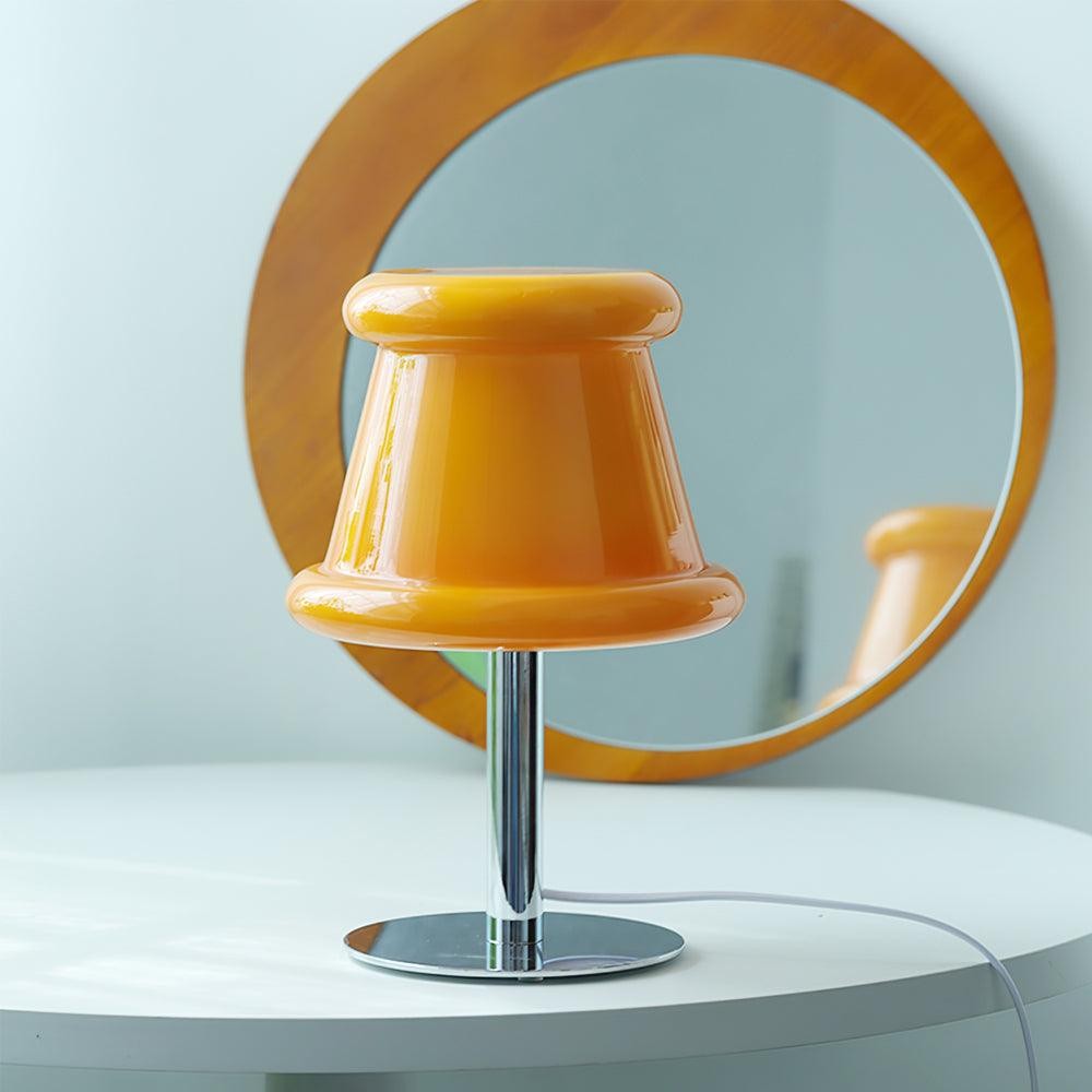 Cream Creative Irregular Cylindrical Table Lamp K500