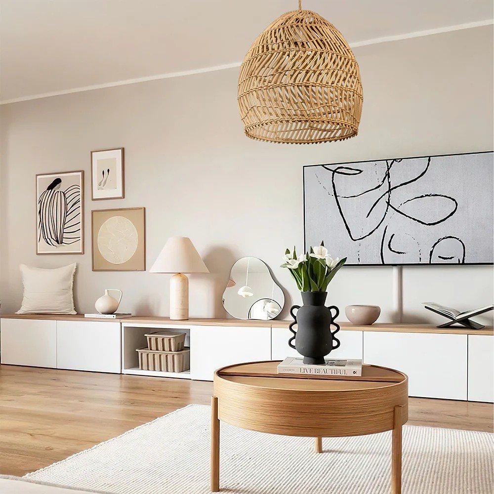Wicker Rattan Handmade Pendant Lamp