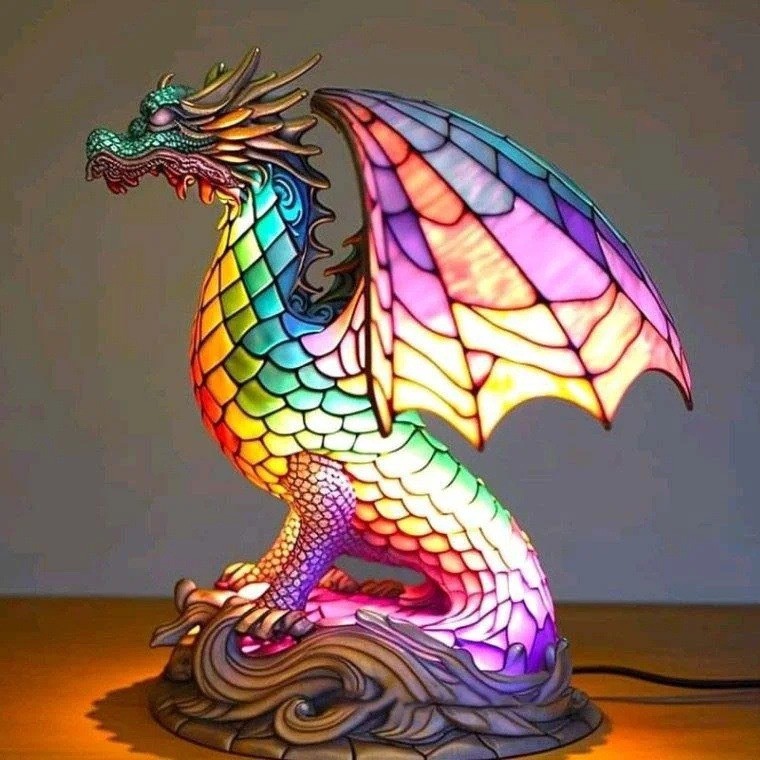 Magical Animal Statue Resin Table Lamp K482