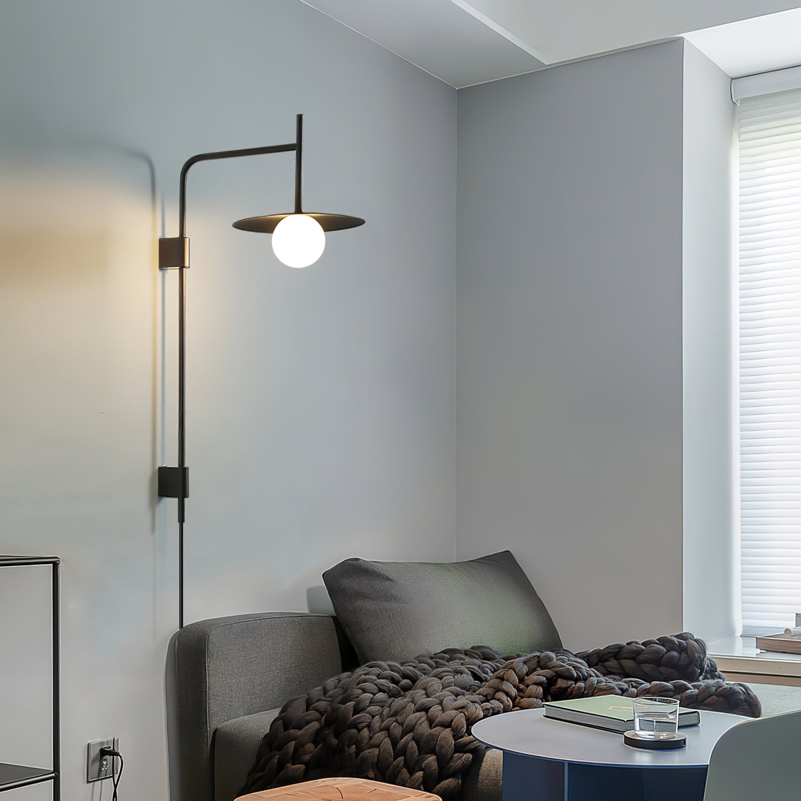 Nordic Swing Arm Wall Lamp for Living Room K839