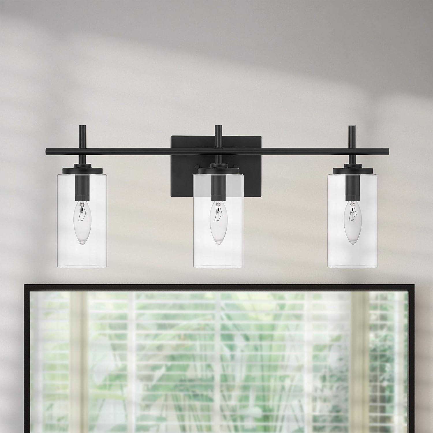 3 Lights Black Bathroom Vanity Light K101