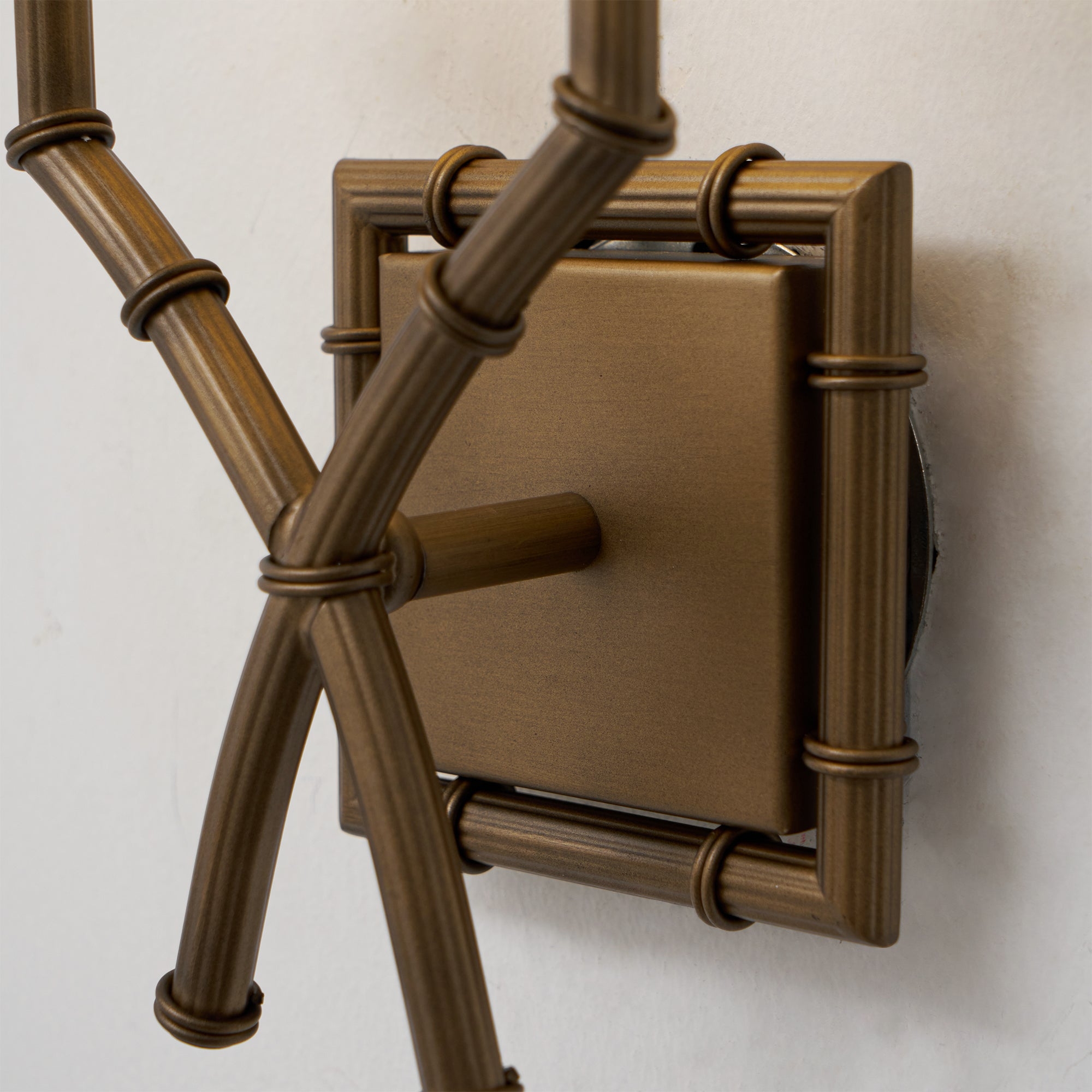 Double Arm Bamboo Sconce D586