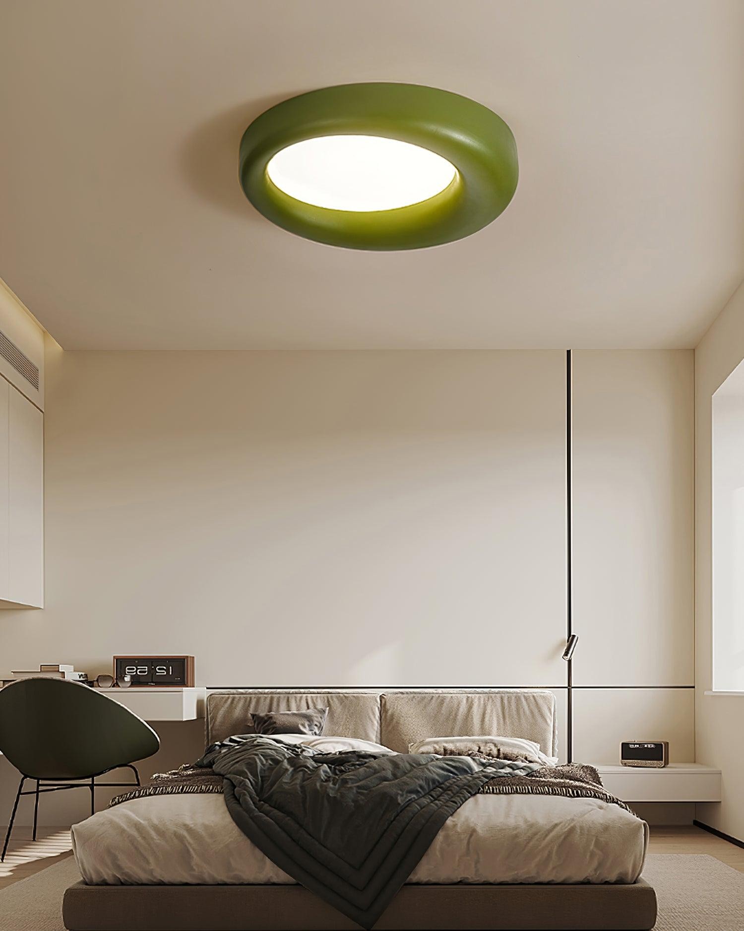 Center Offset Concentric Circle Acrylic Ceiling Lamp K2372