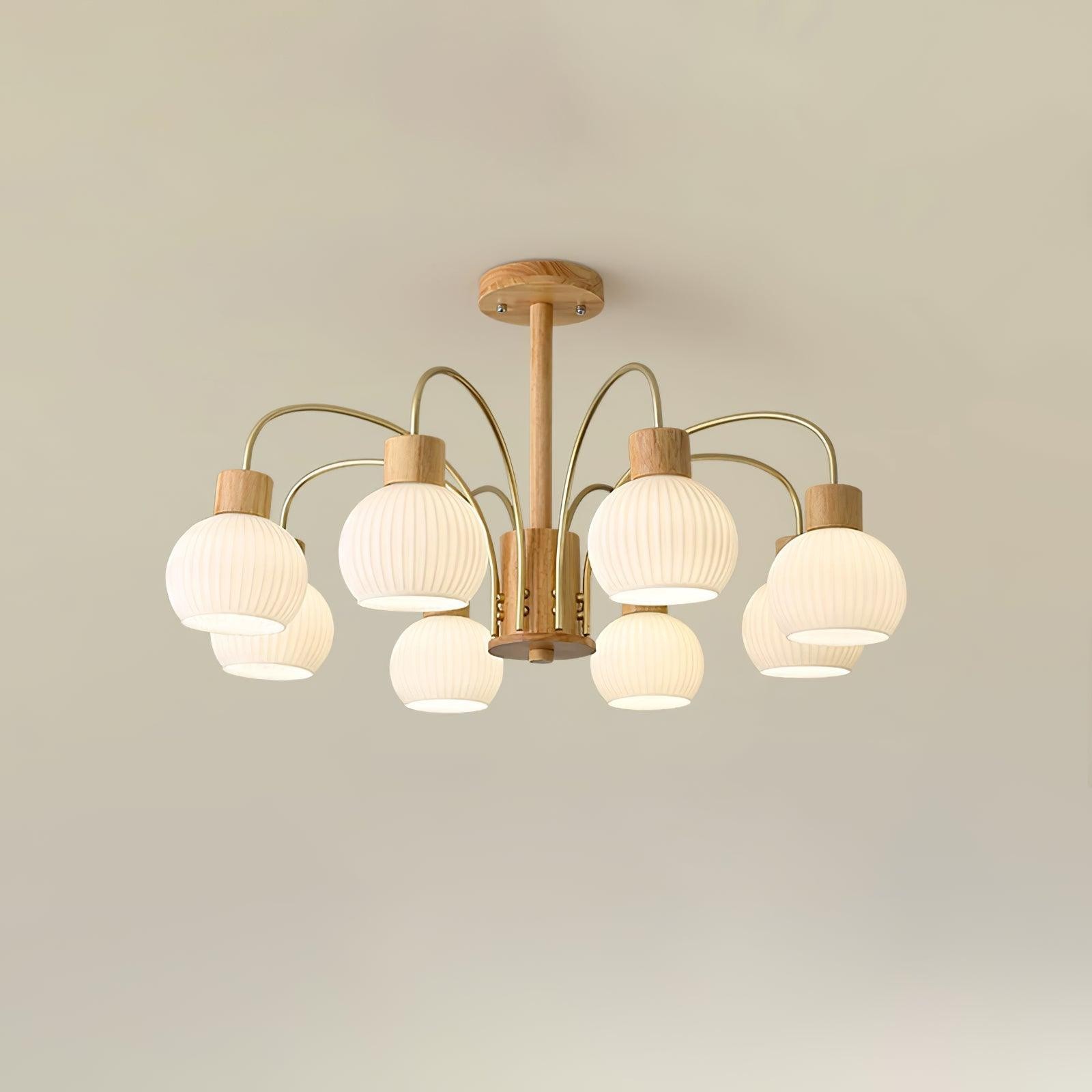 Wabi-sabi Wooden Chandelier K354