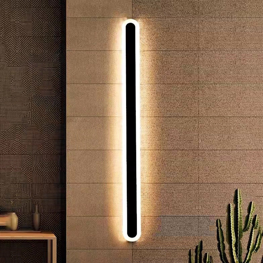 Edge Minimalist Metal Oval IP65 WaterProof Outdoor Wall Light D875