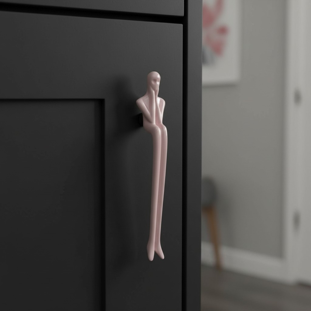 Verlitho Retro Cabinet Handle - Nordic Furniture Pull For Wardrobes and Drawers K2365