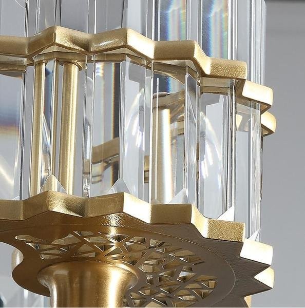 Brass/ Pure Crystal Chandelier