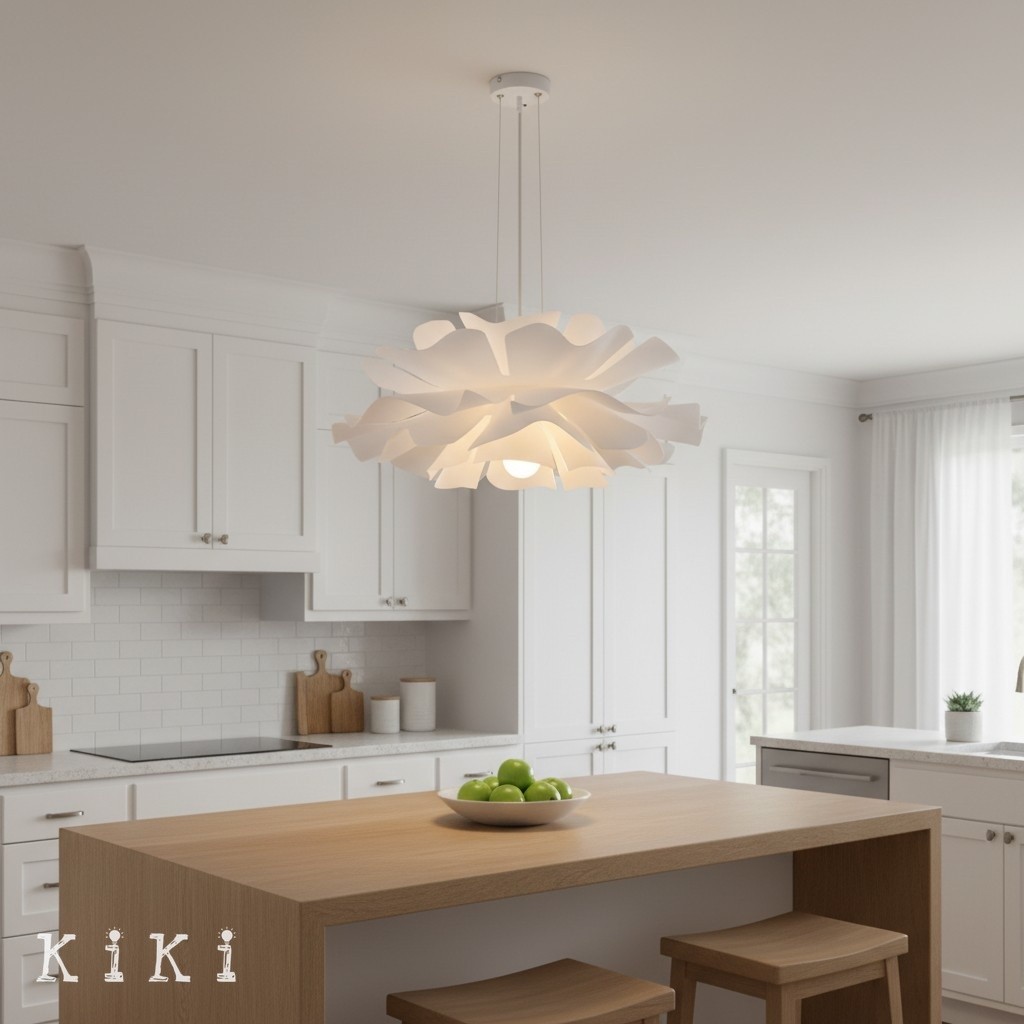 Elegant Flower Pendant Lamp - Modern Lighting for Dining Room and Living Area