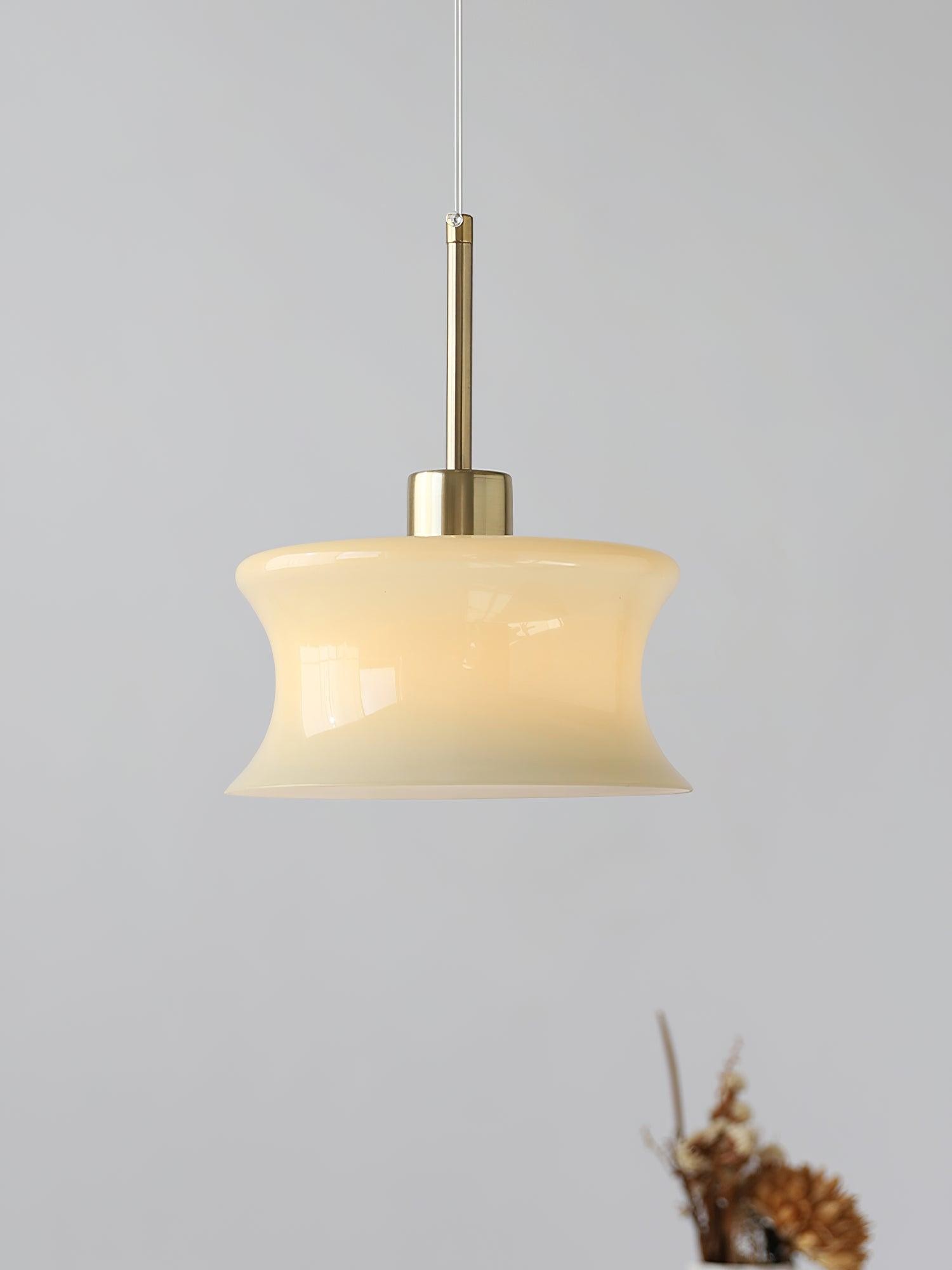 French Vintage Glass Window Pendant Lamp K232