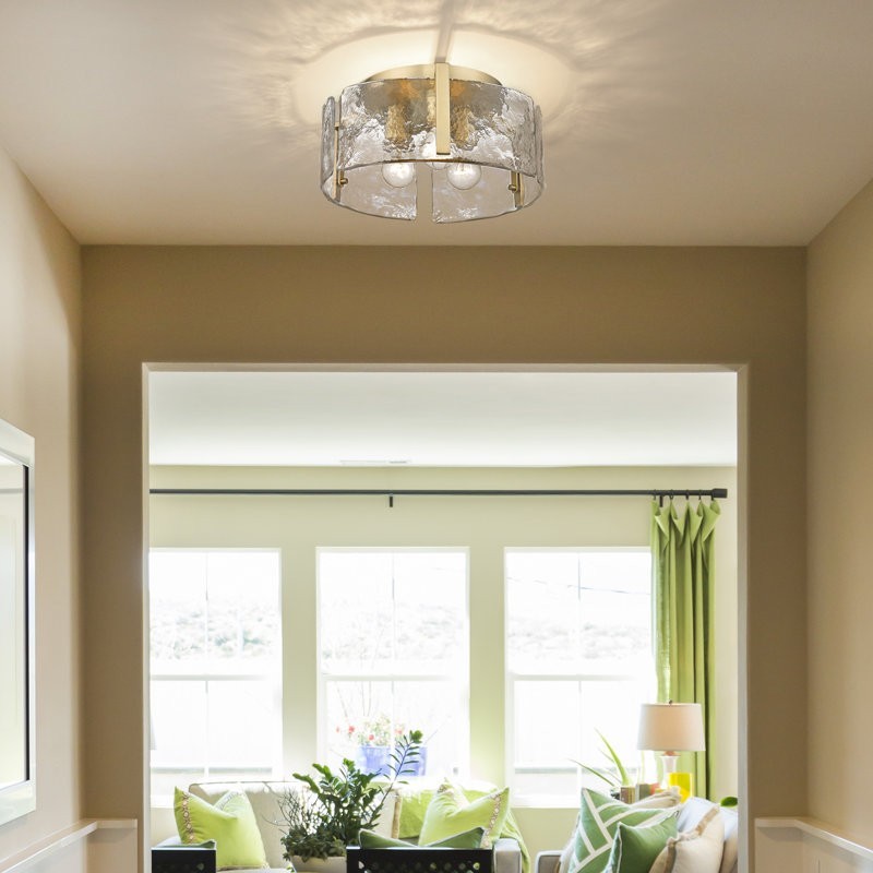 Nordic Light Luxury Flush Mount Ceiling Lamp for Living Room K840