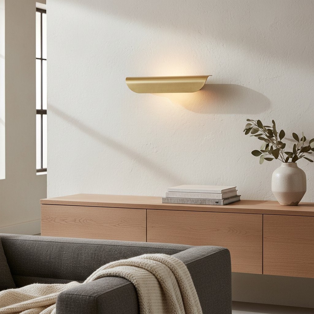 Hidra Modern Metal Wall Sconce - Minimalist Down-Light Sconce for Modern Homes K1691