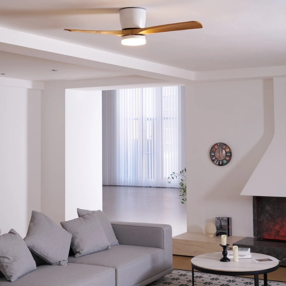 Nordic Modern 3 Blades Wooden Ceiling Fan Light K1119