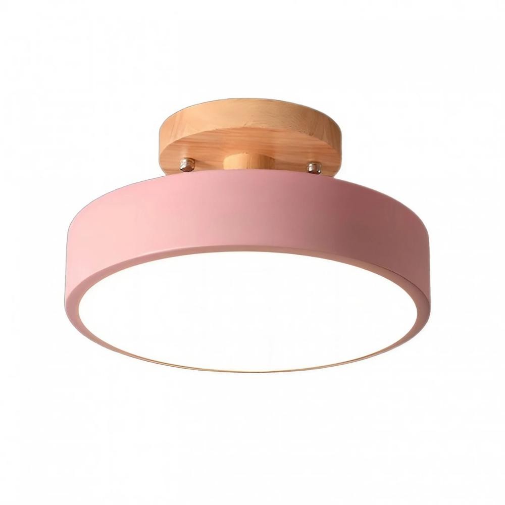 Scandinavian Design Round Wooden Ceiling Light K57