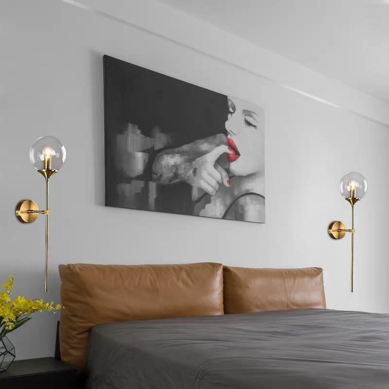 Modern Minimalist Glass Ball Wall Light K26