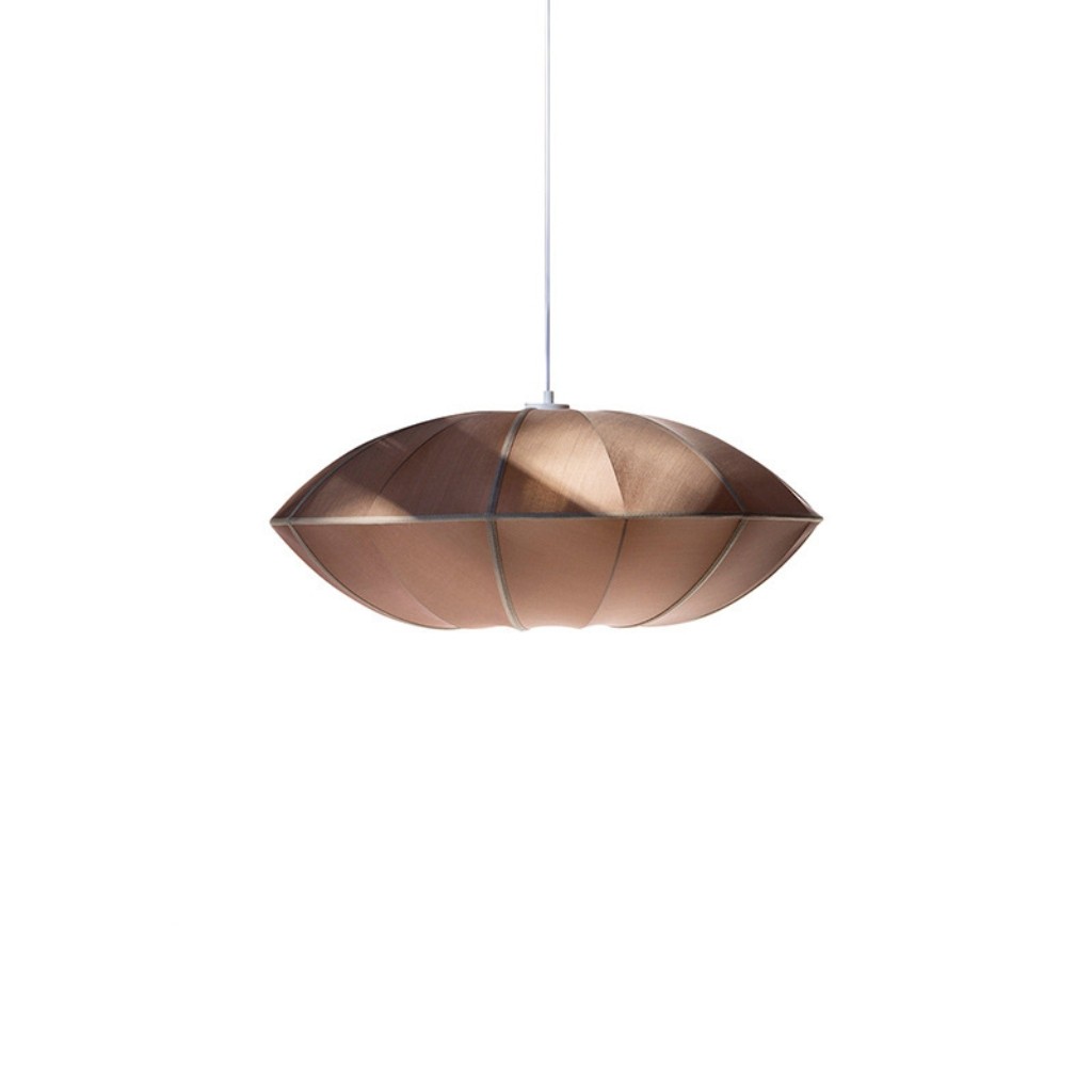 Scandinavian Textile Bubble Pendant Light – Warm Ambient Illumination K127