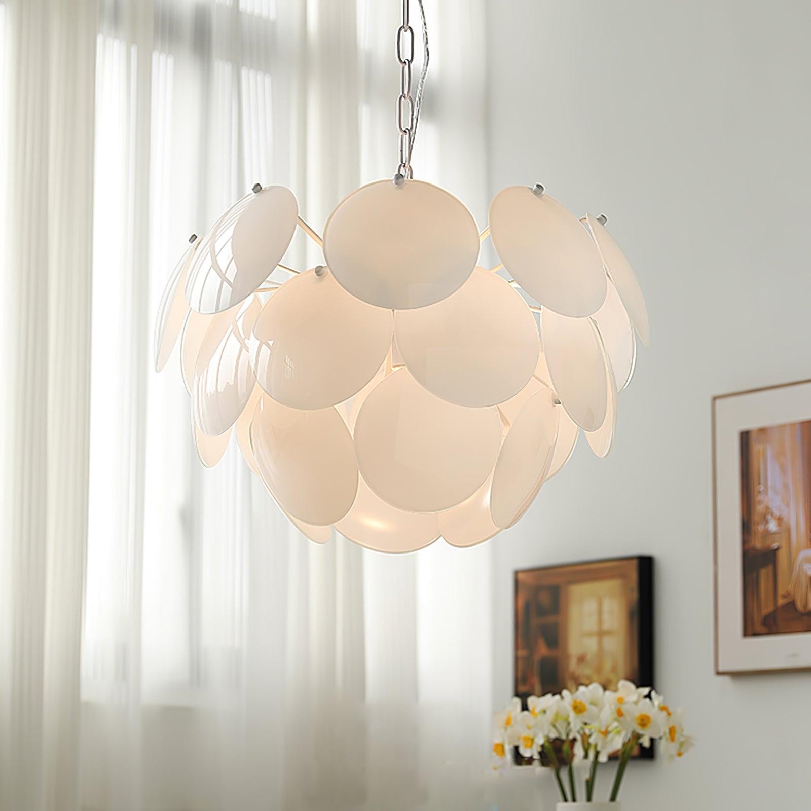 Luxury Fashion Luminous Petal Glass Chandelier K473