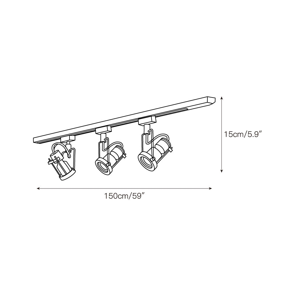 Lucide Industrial Track Ceiling Lights D695