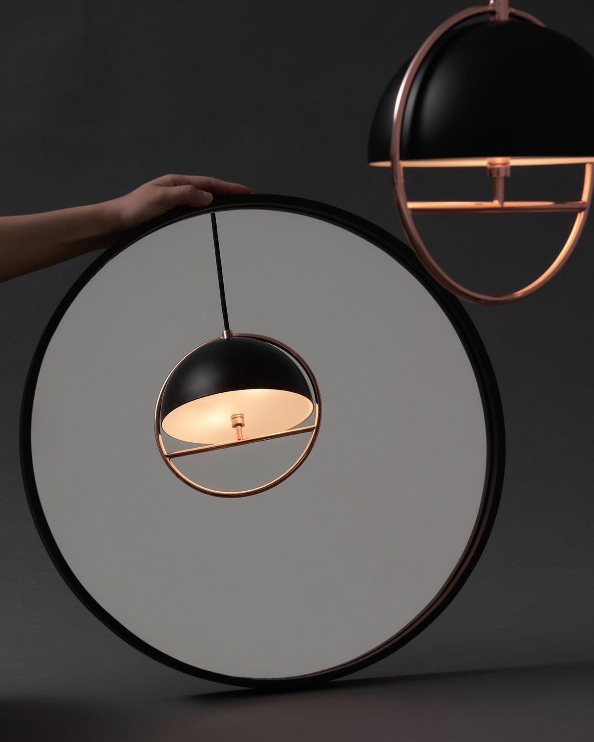 Nordic Hemispherical Ring Metal Pendant Lamp K426
