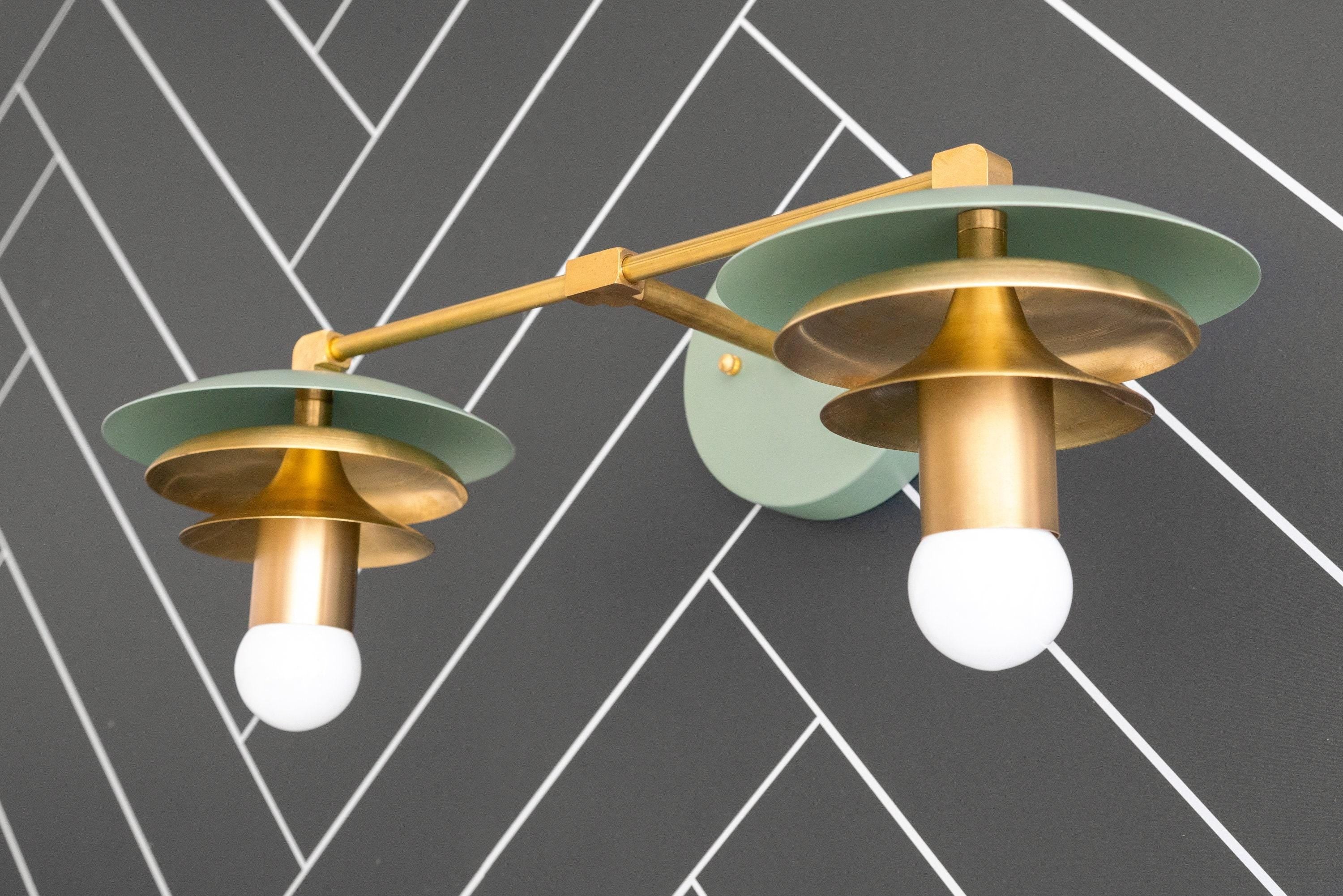 Artivo Layered Brass Vanity Light - Modern Sleek Style Home Bath Accent K1551