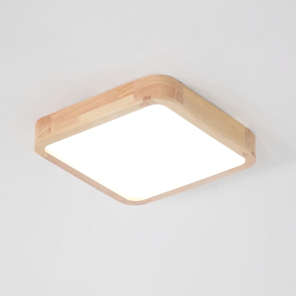 LignoForma Geometric Shape Ceiling Light - Contemporary Wood LED Ceiling for Bedroom and Lounge K2267