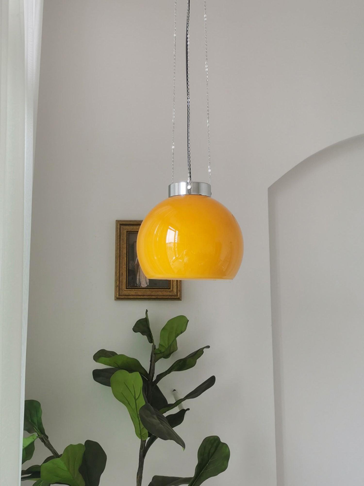 Vintage Bauhaus Creative Hemispherical Pendant Light K458