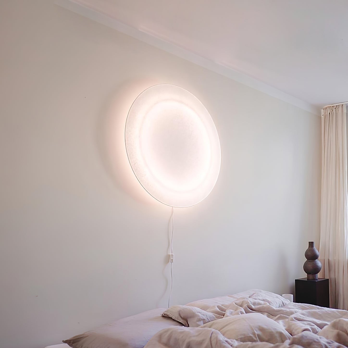 Modern Simple Plug-In Round Wall Lamp K867