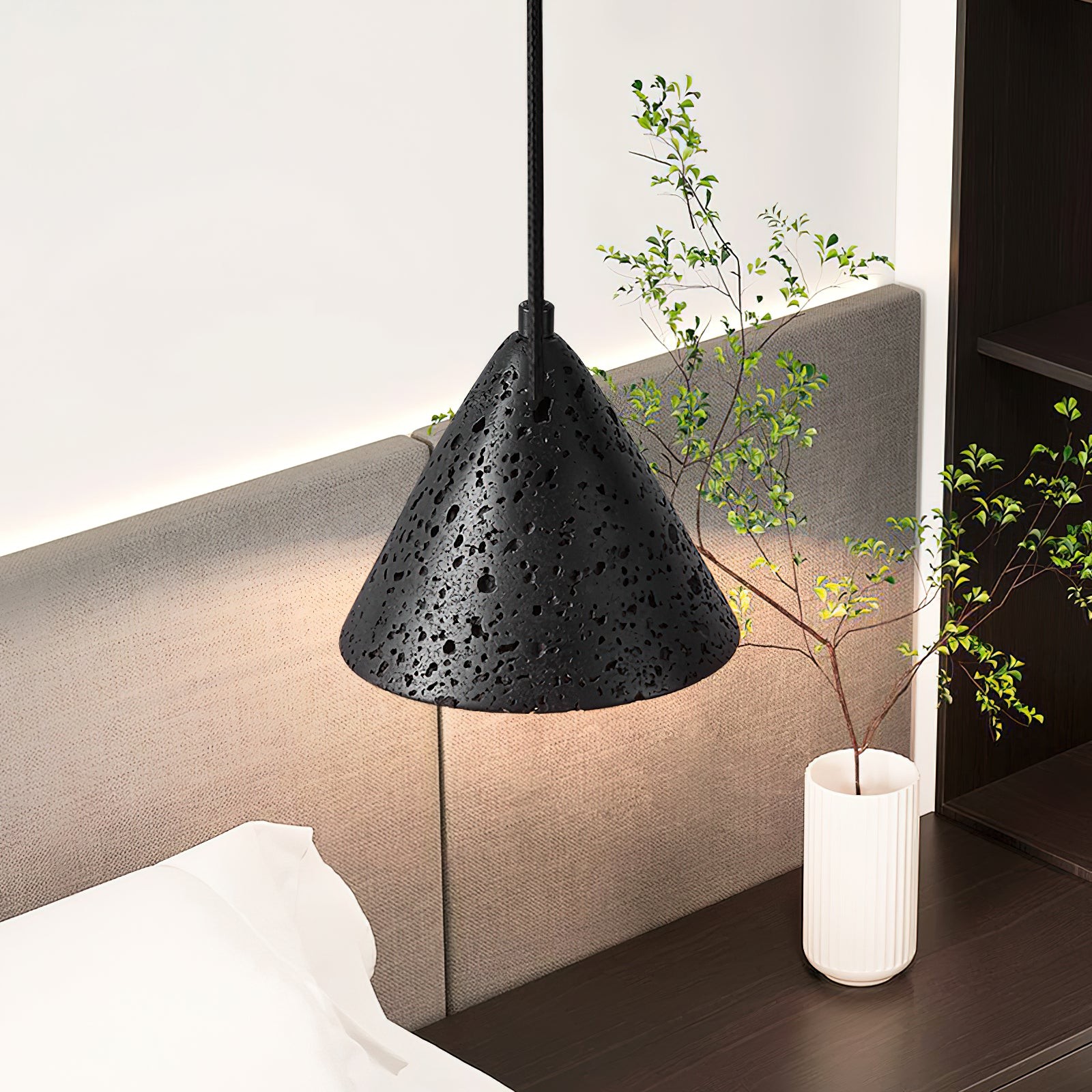 Wabi-Sabi Style Creative Travertine Pendant Light K690