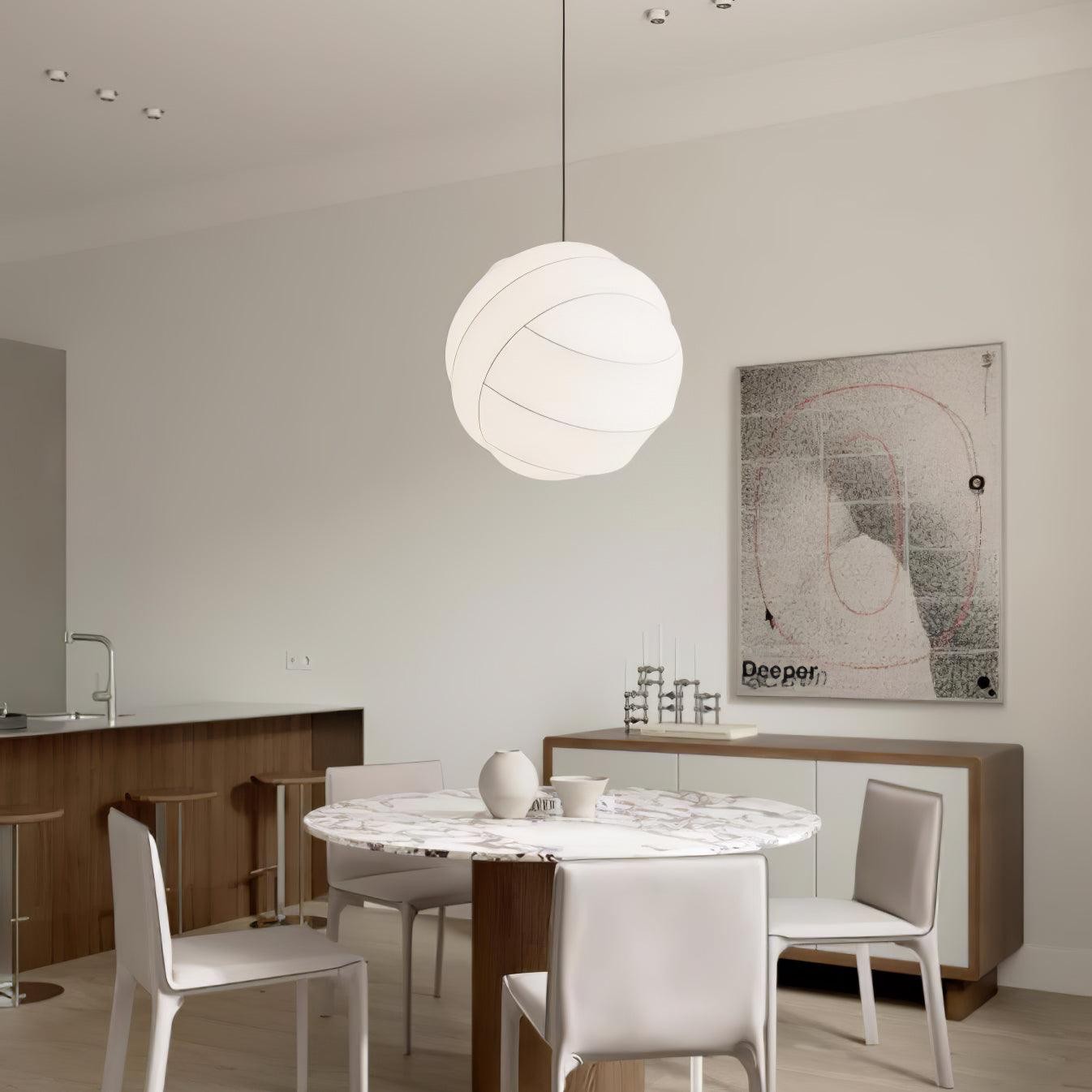 Wabi-Sabi Style Fiber Cocoon Pendant Lamp K732