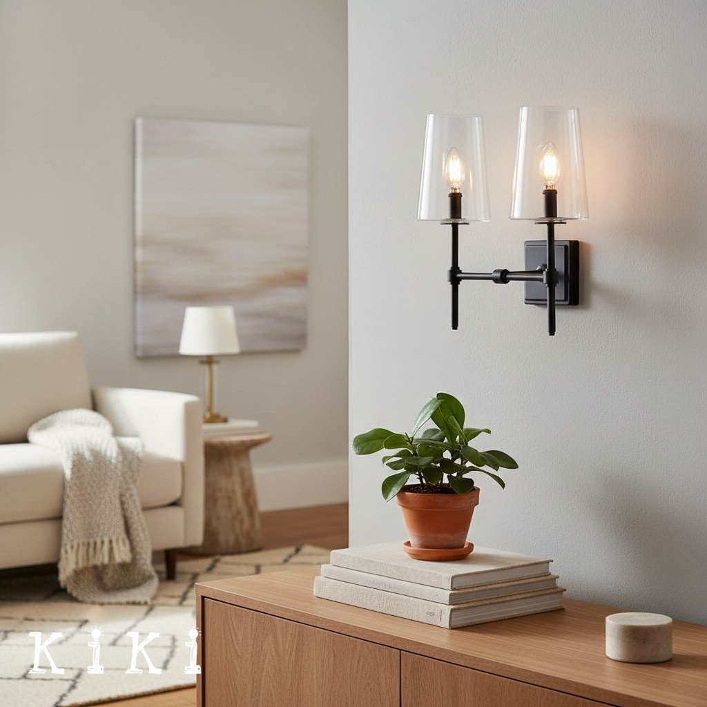 Derlina Vintage Glass Wall Light - Retro Lamp for Dining Room K1239