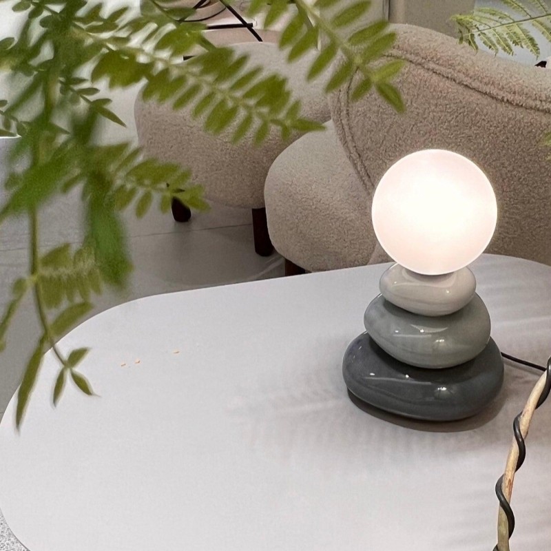 Creative Stacked Stone Ceramic Table Light K156