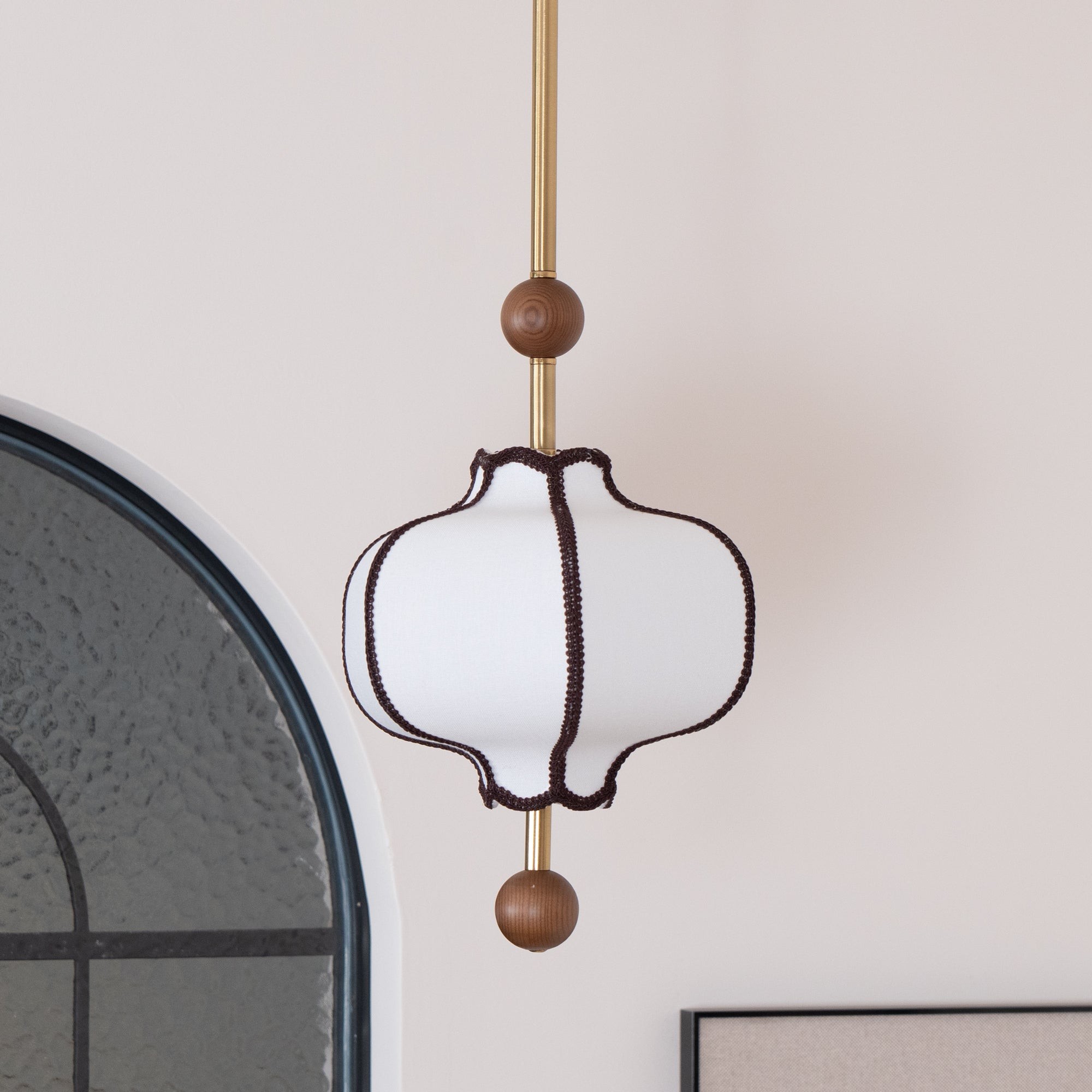 Vintage Textured Fabric Pendant Light K444