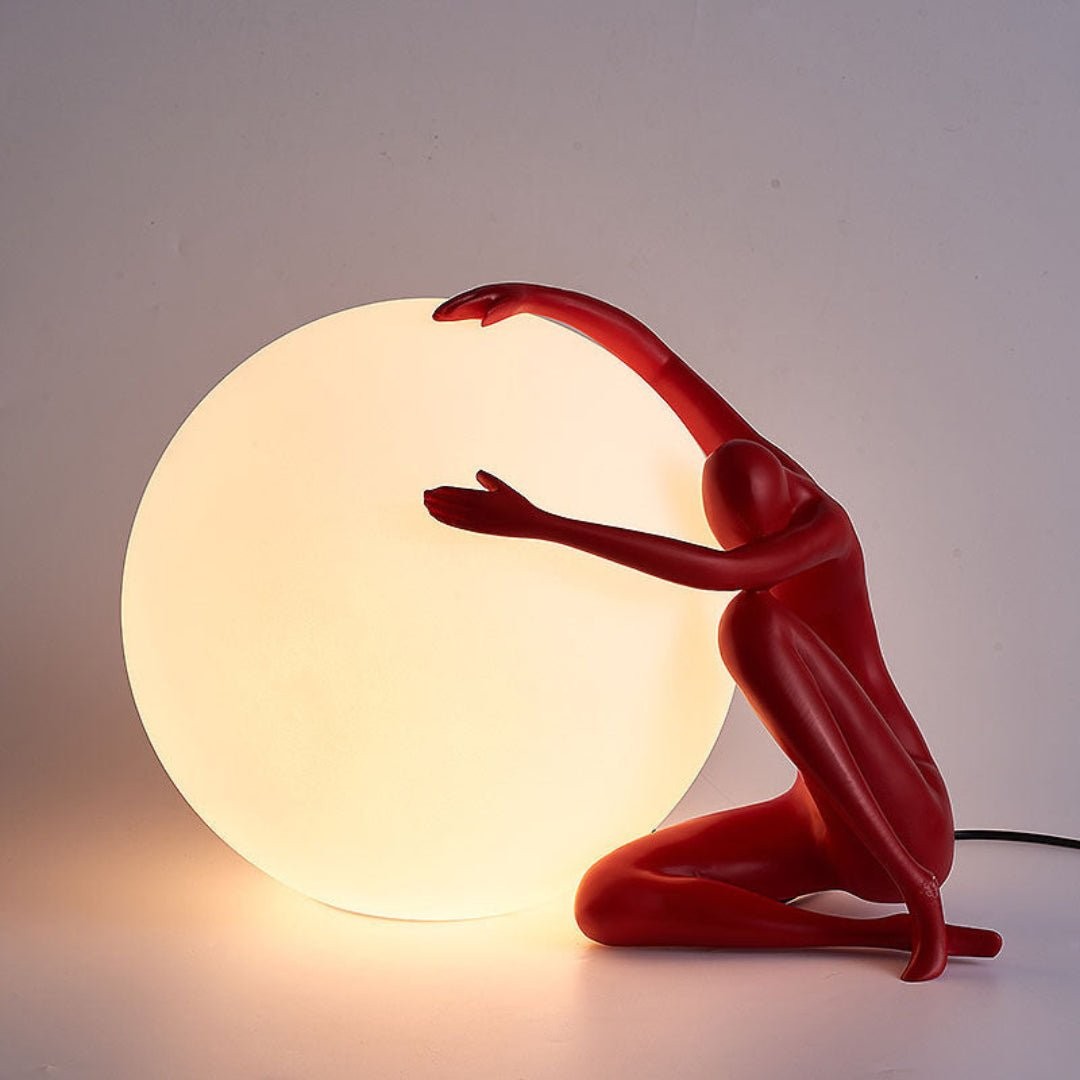 Humanoid Ball Holding Table Lamp K217