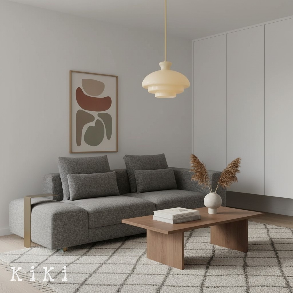 HaloVita Elegant Glass Pendant Fixture with Metal Details for Stylish Homes K2152