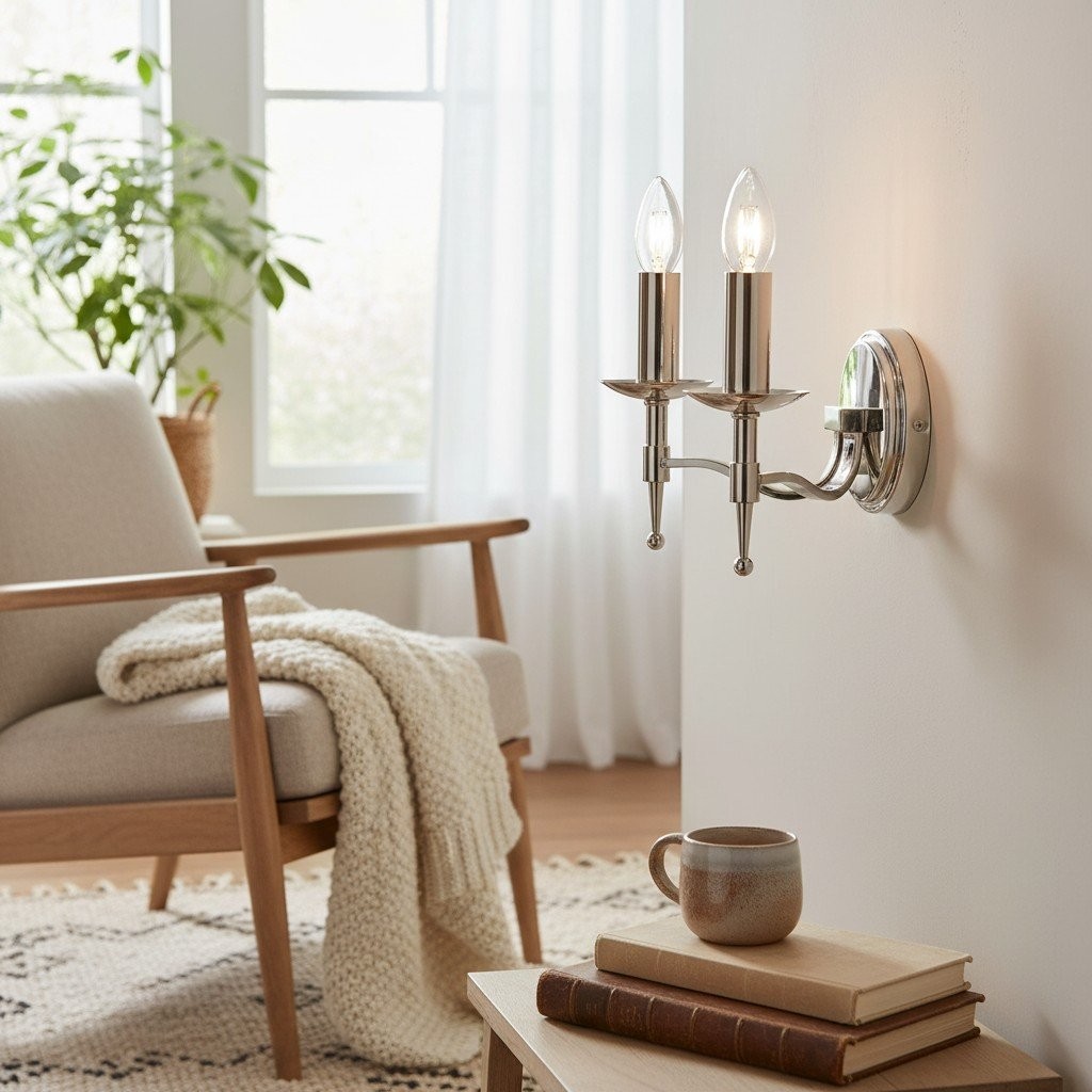 Tela Classic Wall Sconce Metal Wall Light - Elegant Wall Sconce Ideal for Hallway K1793