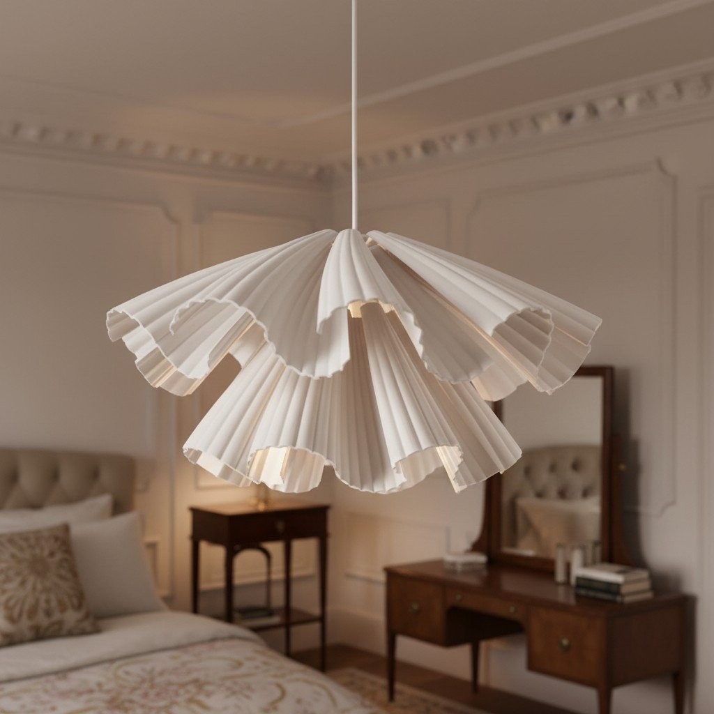 Elora Plastic Pendant Lamp - Lightweight Modern Design for Bedrooms or Living Rooms K1759