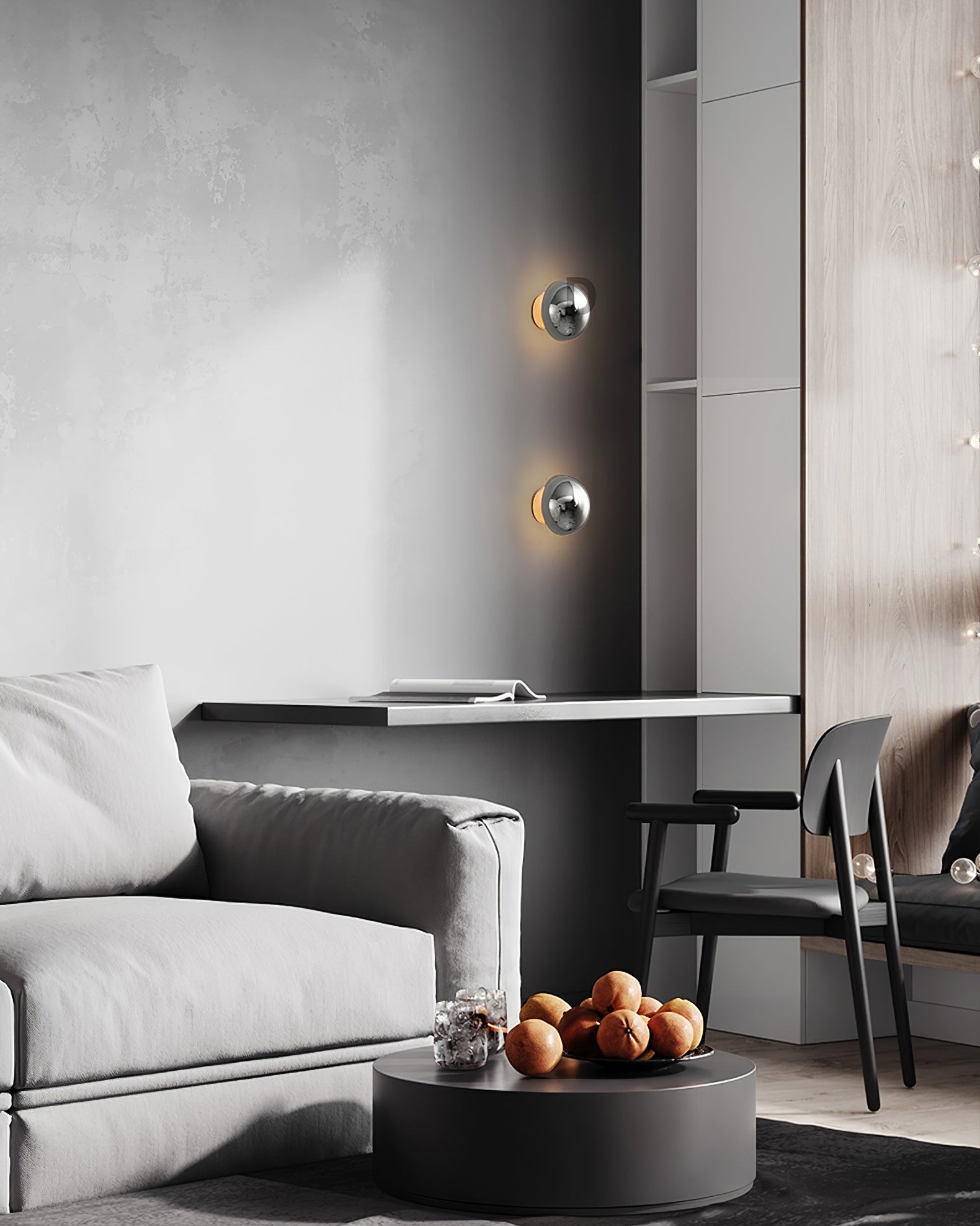 Round Metal Wall Lamp K1079