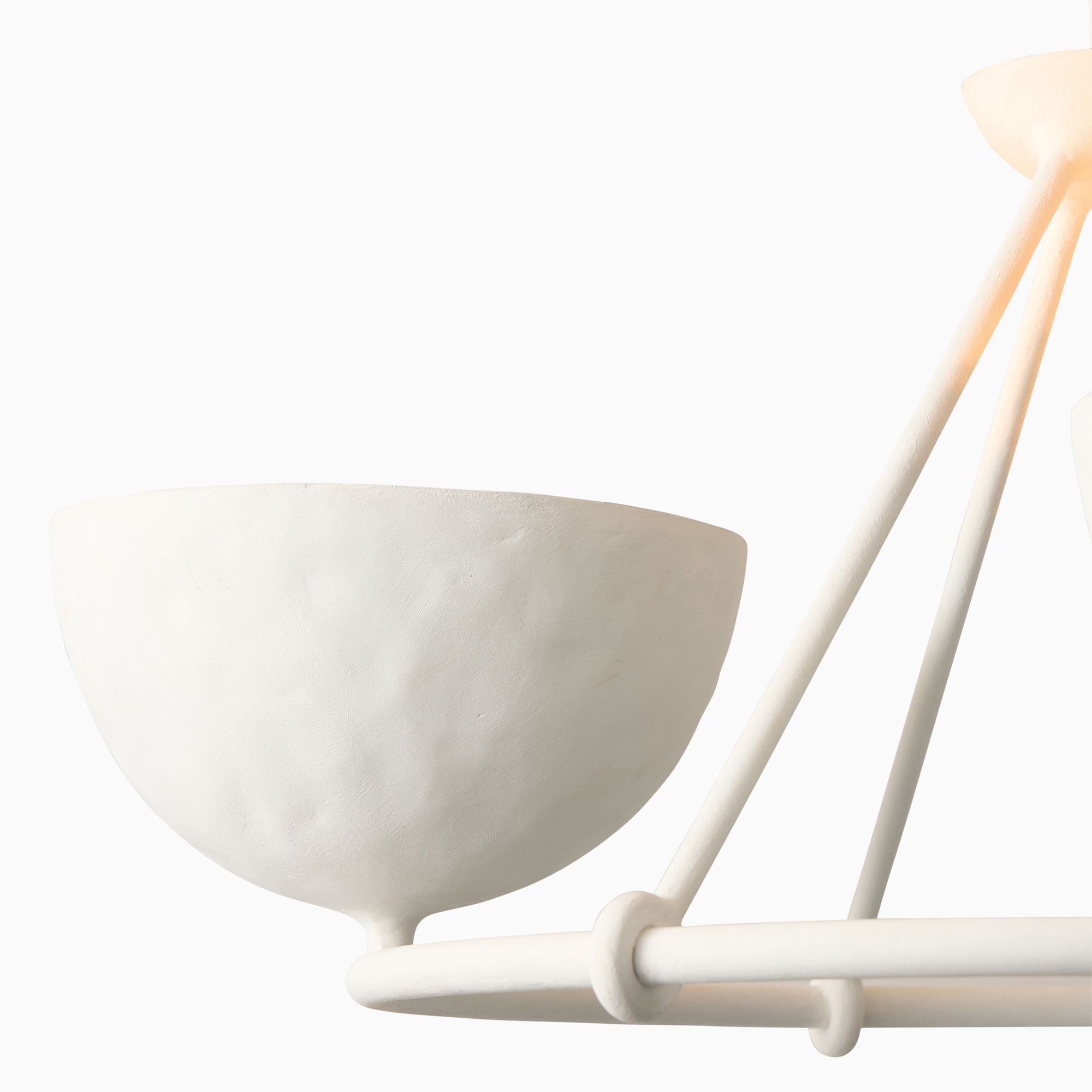 Plara Multi‑Light Chandelier - Modern Polyresin and Plaster for Dining & Foyer K1696