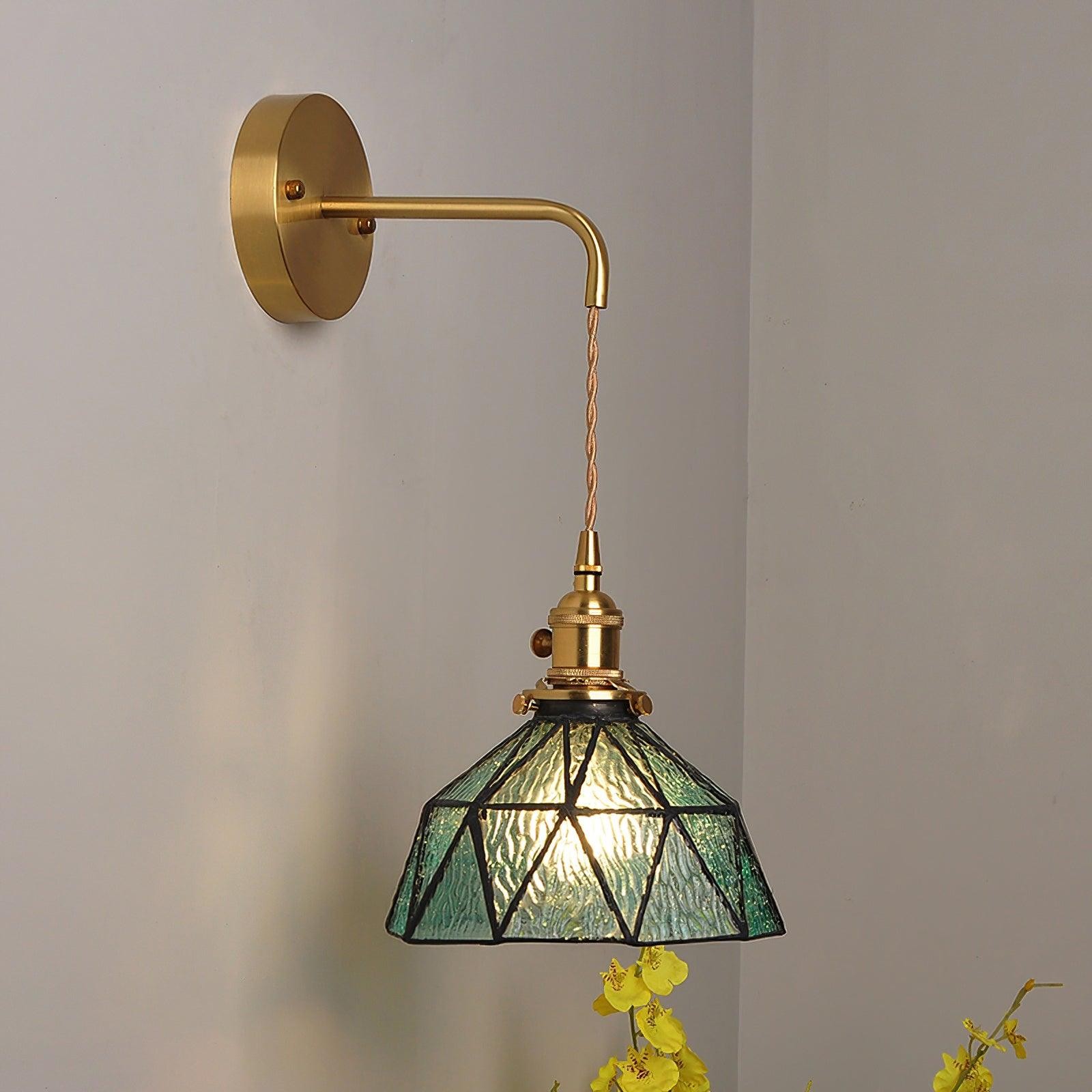 Retro Pastoral Glass Wall Lamp K626