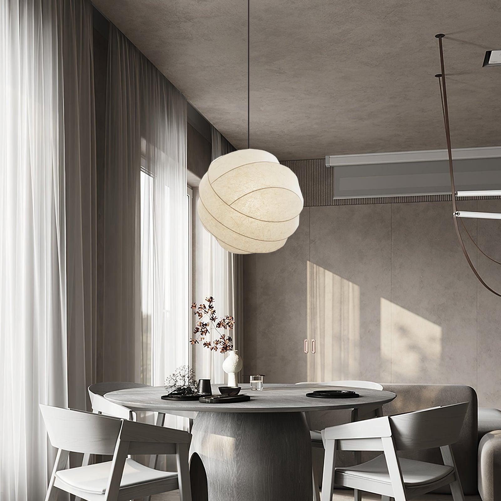 Wabi-Sabi Style Fiber Cocoon Pendant Lamp K732