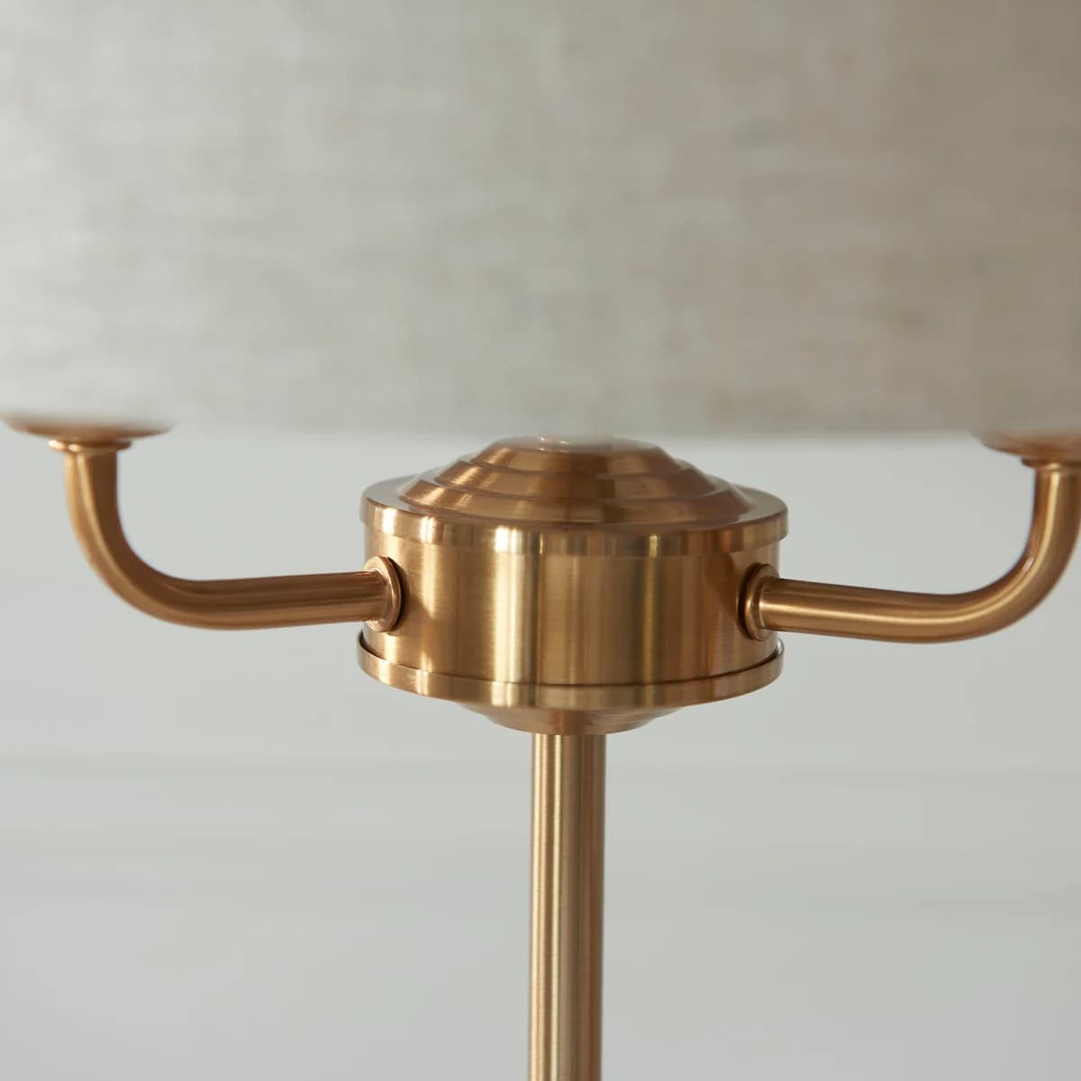 Tela 1‑Light and 3‑Light Table Lamp - Modern Linen & Metal for Living Room K1814