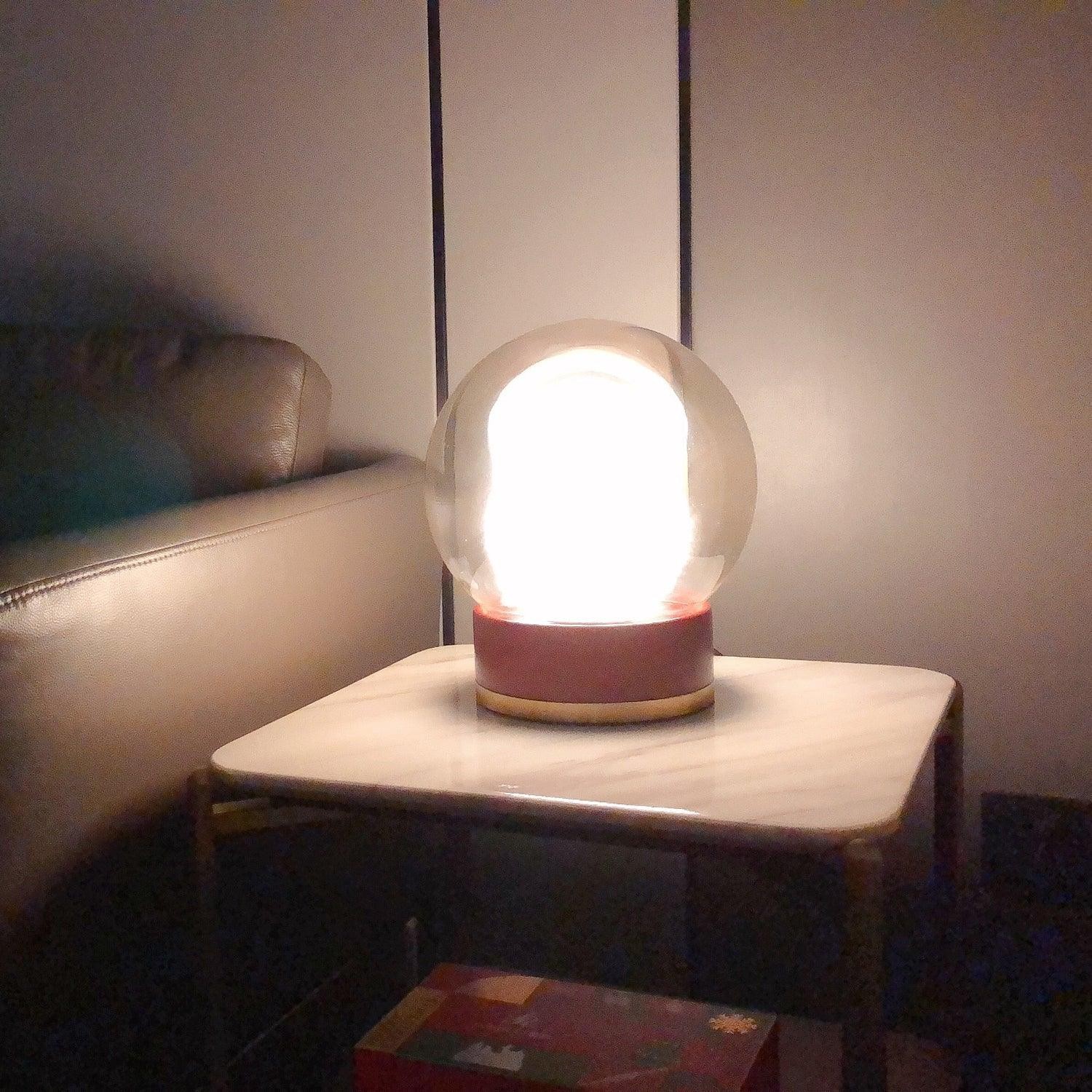 Simple Creative Wood Orb Table Lamp K628