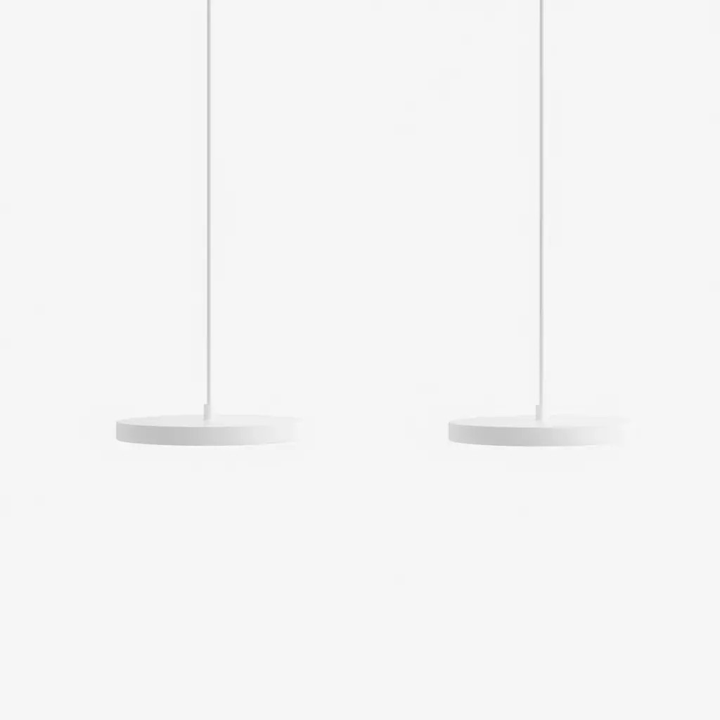 Modern Round Disc Flat Pendant Light - Multi-Light Pendant With LED Light K1555