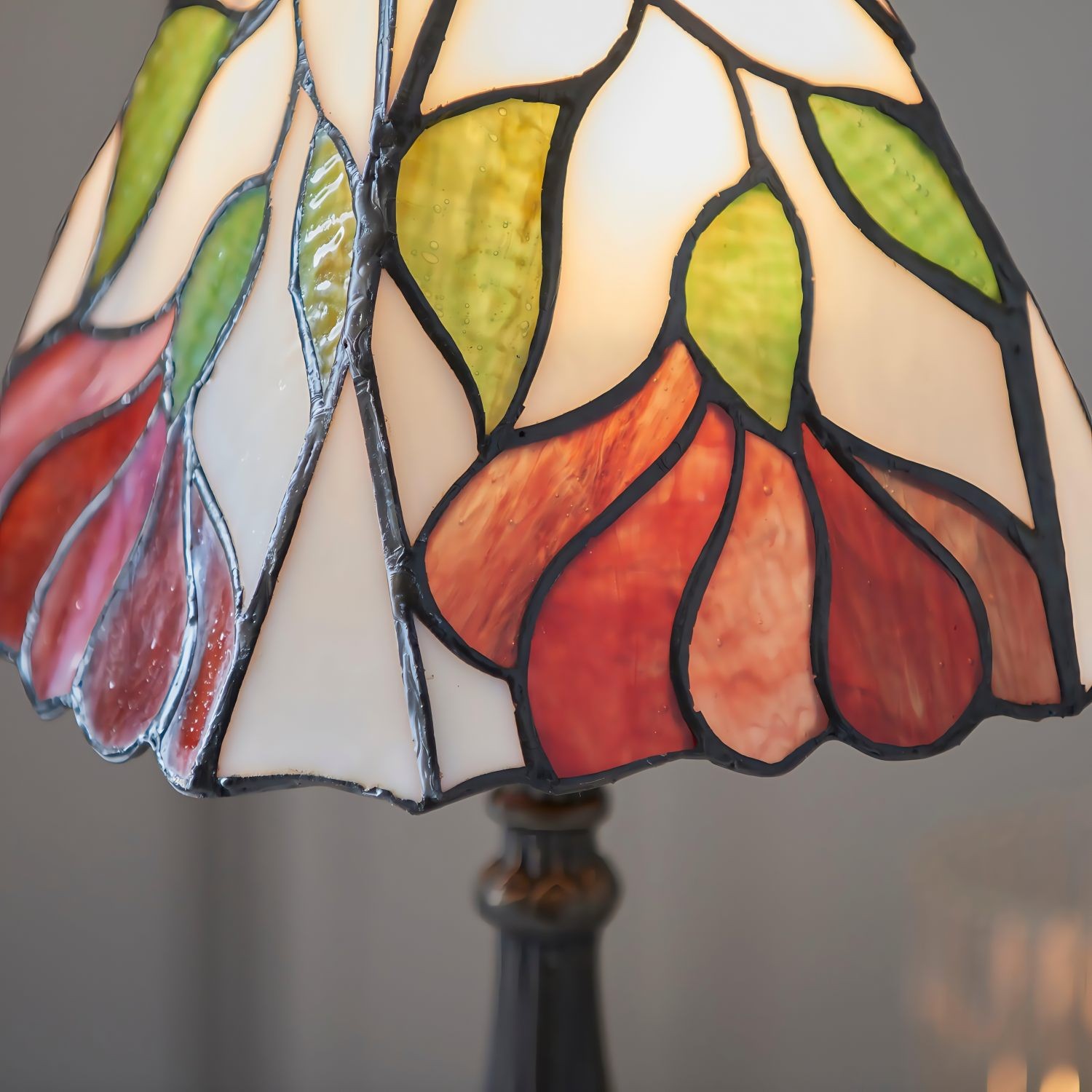 TF Botanica Decorative Table Lamp - Colourful Floral Glass Lamp for Cozy Interiors K1972